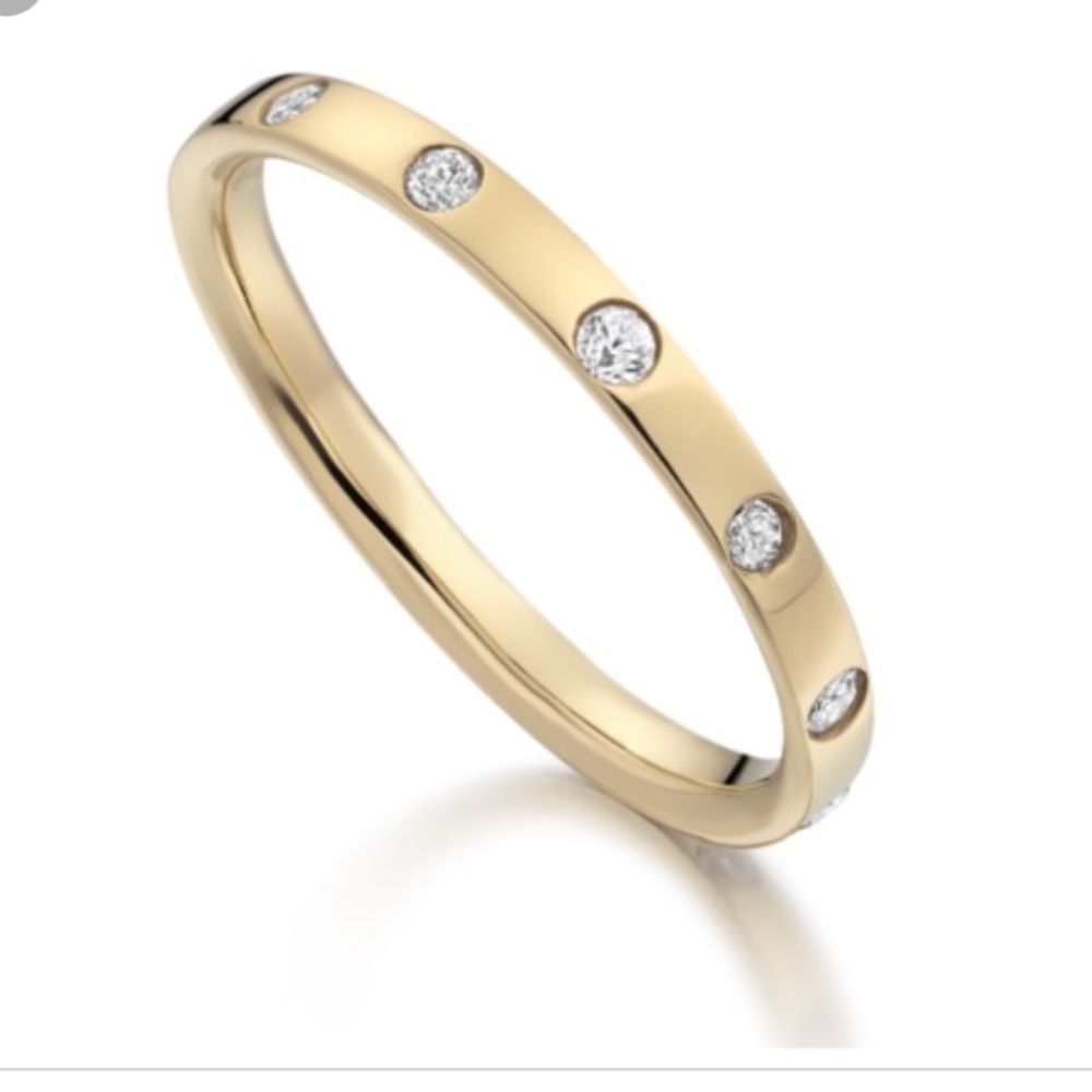 Monica vinader skinny crown diamond ring